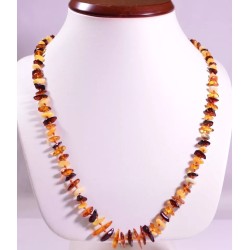 55 cm Lot of 5 wholesale natural Baltic amber baroque adult necklace