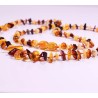 55 cm Lot of 5 wholesale natural Baltic amber baroque adult necklace