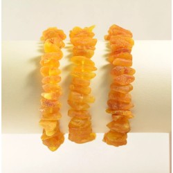 3 wholesale Natural Baltic amber unpolished style adult bracelet