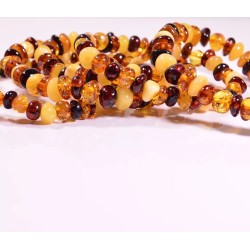 5 wholesale Genuine Baltic amber bracelet - multicolor style