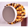 5 wholesale Genuine Baltic amber bracelet - multicolor style