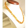 45 cm Lot of 3 wholesale natural Baltic amber olive adult necklace